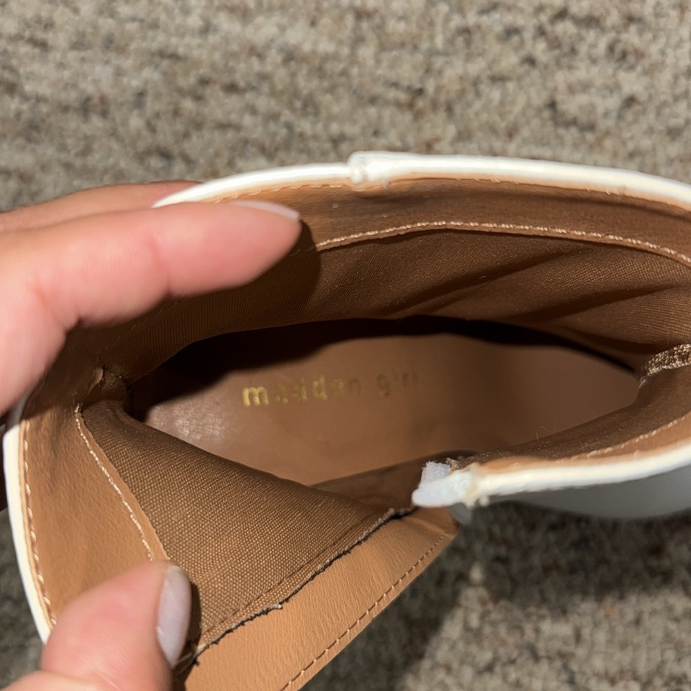 Madden Girl White Booties - Picture 5 of 9